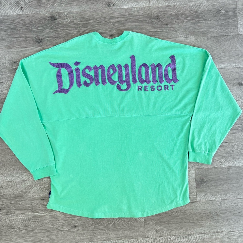 Disneyland Little Mermaid Spirit Jersey Green with Purple Puff Lettering Sz XXL - Picture 10 of 10
